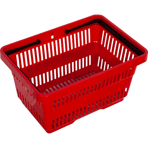 Корзина пластиковая с двумя ручками усиленная20 литров (112002-06, Красный) | Smep