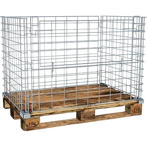 Паллетное ограждение стандартное 1200х800х800мм, не штаб., яч. 65х65мм, о. | Smep